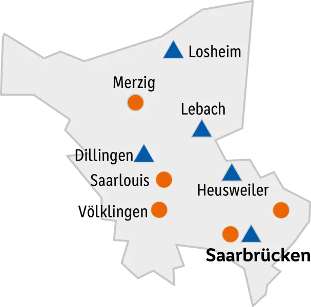 Deine Ausbildung in Saarbrücken, Saarlouis und Umgebung
